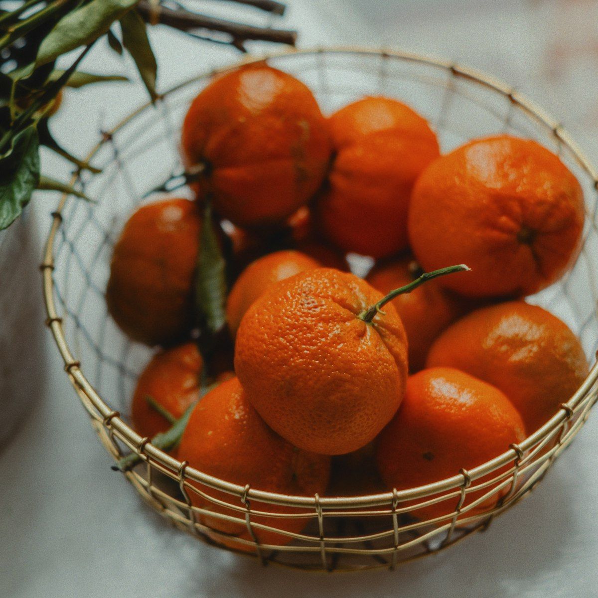Cistella de mandarines i taronges ecològiques